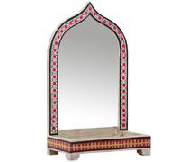 Style Vintage Miroir à Colonne Miroir Cosmétique Miroir de Maquillage Table Déco