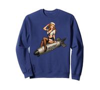Style Vintage Pinup Patriotique Rétro Militaire Nez Art Design Sweatshirt