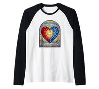 Style vitrail « She Loves Jesus and America Too » Manche Raglan