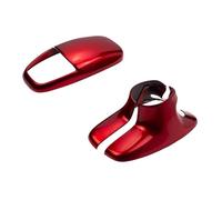 Style Voiture Autocollant Compatible Avec Dodge Pour Challenger Pour Charger Pour Durango 2015 2016 2017-2023 3 Pièces Couvercle Pommeau Levier Vitesse Garniture Intérieure(Red)