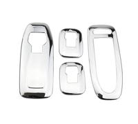 Style Voiture Autocollant Compatible Avec Peugeot 2008 2014-2019 4 Pièces Couvercle Panneau Bouton Lève-vitre Porte ArCar Mrest Garniture Autocollant Accessoires Style(Silver)