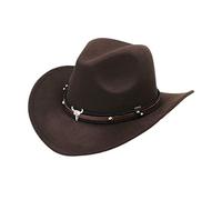 Style Western Kids Boys Girls Cowboy Hat Cowgirl Cap Decorations pour Halloween Christmas Birthday Masquerade Party, Cowgirl Hat