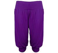 Style Wise Legging long 3/4 pour femme Coupe ample - Violet - 55-57