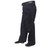 Style wise Pantalon en velours côtelé pour homme - Noir - Taille 40