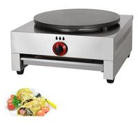 Style1 Professional crêpe Maker Machine pour crêpes, crêpes, gaz, crêpes professionnelles, diamètre 40 cm, avec assiette anti-adhérente, pour Omelettes Tortilla, [classe énergétique A]