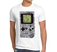 style3 8-Bit Game T-Shirt Homme Pixel Boy, Taille:, Couleur:Blanc