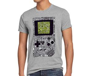 style3 8-Bit Game T-Shirt Homme Pixel Boy, Taille:, Couleur:Gris chiné