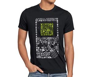 style3 8-Bit Game T-Shirt Homme Pixel Boy, Taille:, Couleur:Noir