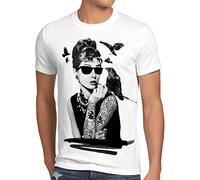 style3 Audrey Tatouage T-Shirt Homme Hollywood Star Hepburn