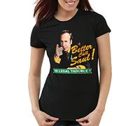 style3 Better Call Saul T-Shirt Damen Bad Breaking TV, Couleur:Noir, Taille: