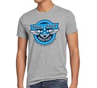 style3 Blue Shell Kart T-Shirt Homme Jeux Video Console Mario, Taille:, Couleur:Gris chiné