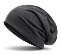 style3 Bonnet Unisexe Slouch Beanie en Jersey Respirant, Fin et léger, Couleur:Anthracite