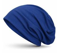 style3 Bonnet Unisexe Slouch Beanie en Jersey Respirant, Fin et léger, Couleur:Bleu