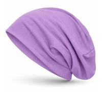 style3 Bonnet Unisexe Slouch Beanie en Jersey Respirant, Fin et léger, Couleur:Mauve