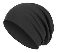 style3 Bonnet Unisexe Slouch Beanie en Jersey Respirant, Fin et léger One-Size, Couleur:Anthracite