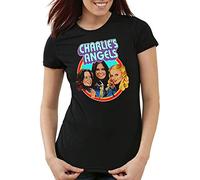 style3 Charlies Angels T-Shirt Femme drôles de Dames, Couleur:Noir, Taille: