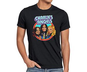 style3 Charlies Angels T-Shirt Homme drôles de Dames, Taille:, Couleur:Noir