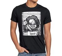 style3 Chucky 1988 T-Shirt Homme Halloween Horreur poupée Mal, Taille:
