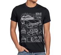 style3 ECTO-1 SOS Homme T-Shirt, Taille:, Couleur:Noir
