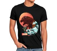 style3 Edo Kaiju T-Shirt Homme nipon Tokyo Japon Gojira Kaiju, Taille: