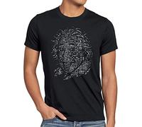 style3 Einstein Logique T-Shirt Homme big Bang mathématiques Albert, Taille:, Couleur:Noir
