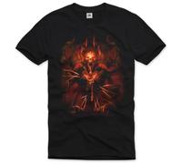 style3 El Diablo T-Shirt Homme Metal RPG Craft Jeu de rôle Diable wow MMORPG of World Online, Taille:3XL