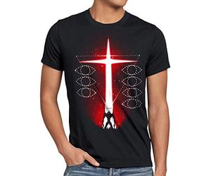 style3 Evangelion Resurrection T-Shirt Homme Engel Anime Japonais, Taille: