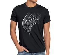 style3 Fear in Space T-Shirt Homme Xenomorph Alien Ripley, Taille: