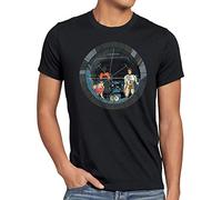 style3 Flam Crew T-Shirt Homme Futur Futur Anime astronave capitán, Taille:, Couleur:Noir