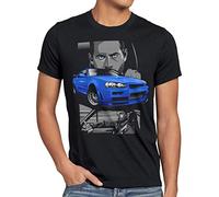 style3 Furious Champion T-Shirt Homme Brian O'Conner Course Automobile, Taille:L