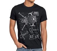 style3 Future Comet T-Shirt Homme flam Capitaine, Taille:, Couleur:Noir