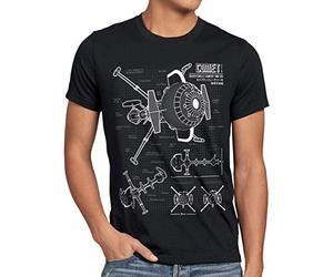 style3 Future Comet T-Shirt Homme flam Capitaine, Taille:, Couleur:Noir