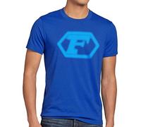 style3 Future Flam T-Shirt Homme Anime, Taille:L;Couleur:Bleu