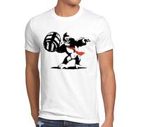 style3 Graffiti Kong T-Shirt Homme Donkey Pop Art Banksy Geek Snes u Nerd Gamer, Taille:, Couleur:Blanc