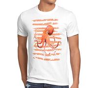 style3 Inked T-Shirt Homme Octopus Poulpe Pieuvre Plage congé, Taille: