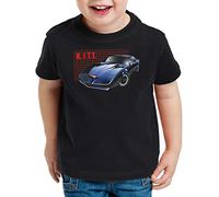 style3 K.I.T.T. T-Shirt pour Enfants Michael Knight 2000 Black Rider, Taille:128