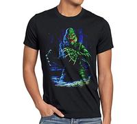 style3 La Créature du Marais T-Shirt Homme Monstre du Film d'horreur, Taille:L