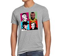 style3 Le Team T-Shirt Homme Minivan a Hannibal Murdock, Taille:L, Couleur:Gris chiné