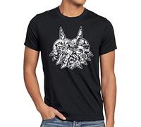 style3 Majora's Mask T-Shirt Homme n64 Link Ocarina Switch Lite, Taille:L, Couleur:Noir
