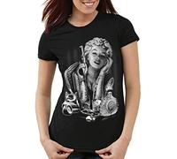 style3 Marilyn Tatouage 'Heartbreaker' Femme T-Shirt Monroe Rock Monroe tatoué USA, Couleur:Noir, Taille: