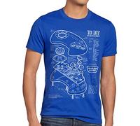 style3 Mega 16-Bit Contrôleur de Jeu Bleu T-Shirt Homme Console de Jeux, Taille:, Couleur:Bleu