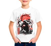 style3 Nezuko Cherry Blossom T-Shirt pour Enfants Anime Japan Manga, Taille: