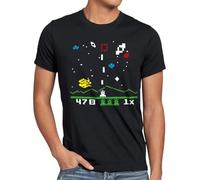 style3 Sheldon Alien Invader T-Shirt Homme, Taille:, Couleur:Noir