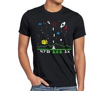 style3 Sheldon Alien Invader T-Shirt Homme, Taille:M;Couleur:Noir