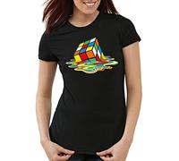style3 Sheldon Cube Femme T-Shirt, Taille: