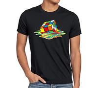 style3 Sheldon Cube Homme T-Shirt, Taille:XXL, Couleur:Noir