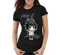 style3 Shinigami Ryuk T-Shirt Femme Death Cahier de la Mort Anime Yagami Note, Taille:M