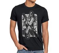 style3 Snake Plissken T-Shirt Homme Escape from New York 1997, Taille:XXL, Couleur:Noir