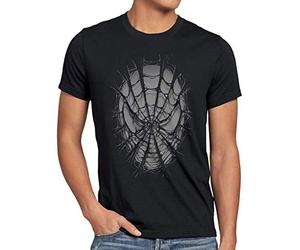 style3 Spider Web T-Shirt Homme Man Toile d'araignée The Amazing Comic, Taille:3XL