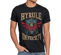 style3 University of Hyrule T-Shirt Homme, Taille:L;Couleur:Noir
